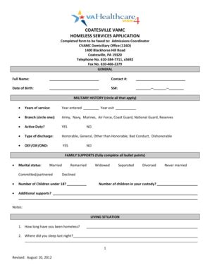 Fillable Coatesville Domiciliary Program - Fill Online, Printable, Fillable, Blank | pdfFiller