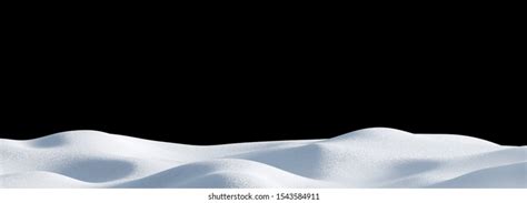 Isolated Snow Hills Landscape Winter Snowdrift Stock Illustration