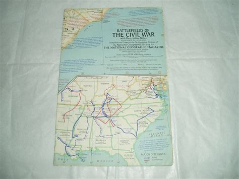 National Geographic Vintage Map Published In 1961 Etsy Vintage Map