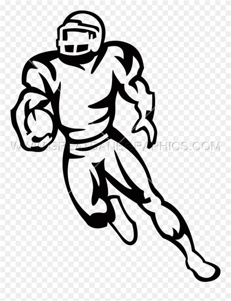 Football Players Running Clipart  Royalty Free Stock Running Back