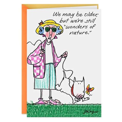 Maxine Aging Is Like A Garage Sale Funny Birthday Card Greeting