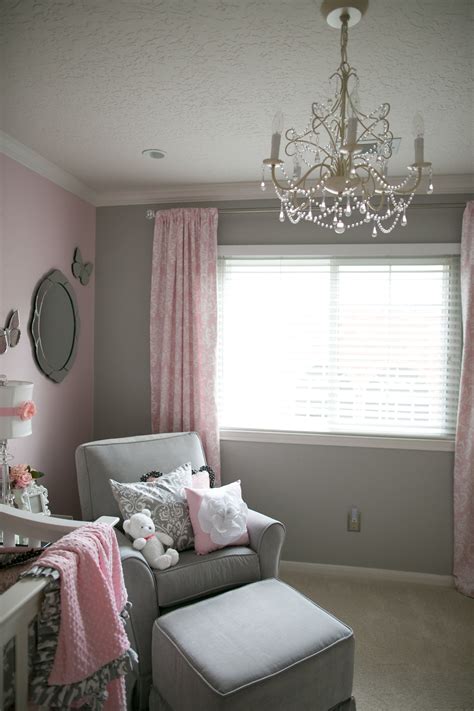 Gray And Pink Nursery Decor Photos Cantik