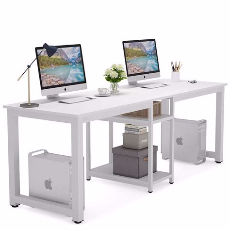 Tribesigns 78 Computer Desk Extra Large Two Person Office Desk With