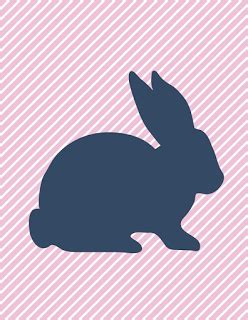 Download Free Printable Easter Bunny Silhouette (With images ...