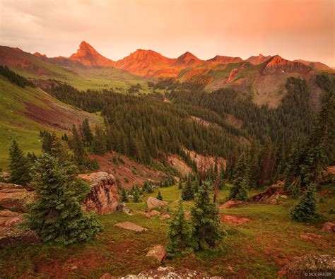 Wetterhorn Basin Stormy Sunset Uncompahgre Wilderness Colorado