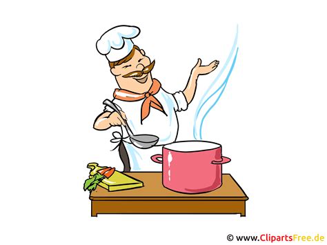 Cozinheiro Chefe Dos Desenhos Animados Clipart Imagem Imagem