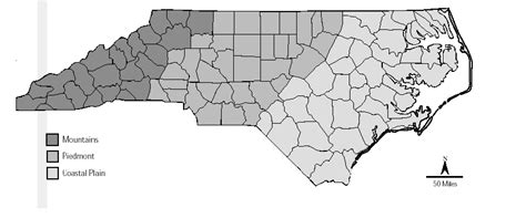 Map Of North Carolina Regions Great Lakes Map