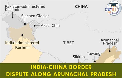 India China Border Dispute Along Arunachal Pradesh