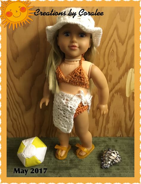 Swim Suit Made By Creations By Coralee Crochet Doll Pattern Crochet Dolls Knit Crochet Doll