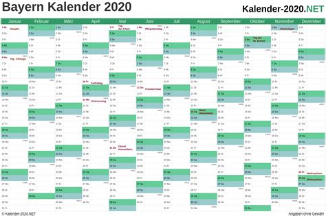 Jahreskalender 2021 mit feiertagen und kalenderwochen (kw) in 19 varianten, a4 die kalender sind skalierbar und können auch in anderen grössen ausgedruckt werden (z. Kalender 2020 Bayern