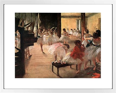 Edgar Degas Ballet School Poster 1873 Ballerina Painting French