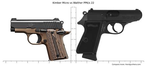 Kimber Micro Vs Walther PPK S Size Comparison Handgun Hero