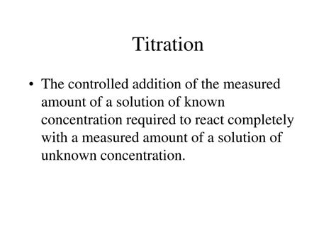 Typically, the solution is for the molarity (m). PPT - MOLARITY A measurement of the concentration of a ...