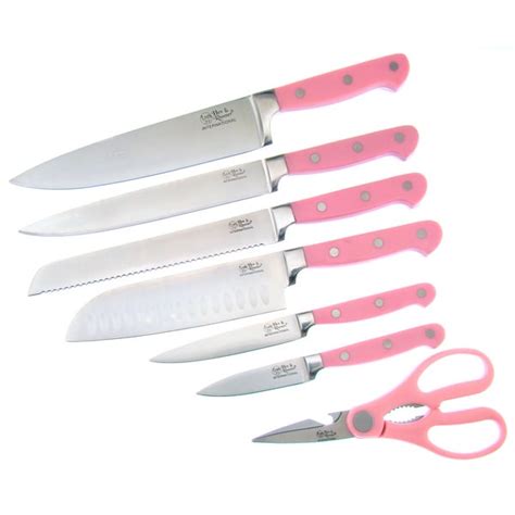 Hen And Rooster 7 Piece Pink Kitchen Cutlery Set As Is Item Overstock