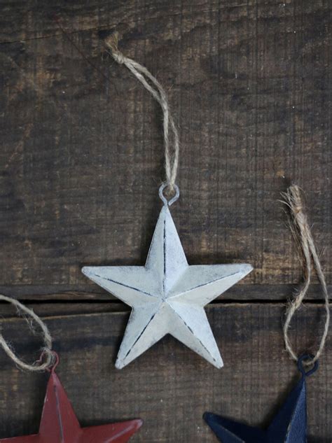 Americana 3 Inch Star Ornaments Set Of 3 The Weed Patch