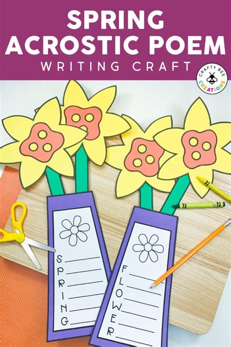 Easy Spring Daffodil Acrostic Poem Craft Crafty Bee Creations