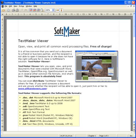 Document Viewer Textmaker Viewer 2010 Ghacks Tech News