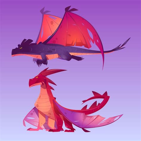 Free Vector Dragons Cartoon Characters