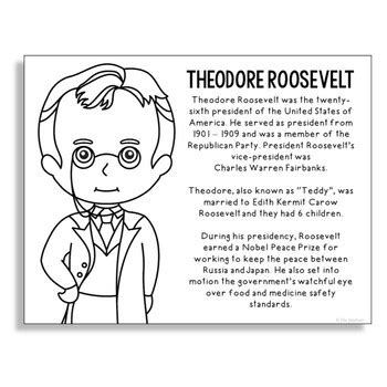 • improving student engagement during distance learning pd course • steps to literacy classroom books & leveled readers! President Theodore "Teddy" Roosevelt Coloring Page Craft ...