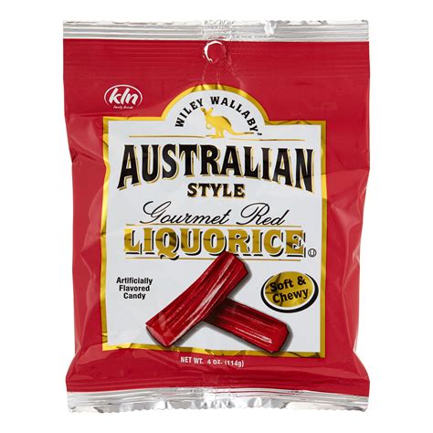 Wiley Wallaby Red Liquorice Candy 4 Oz