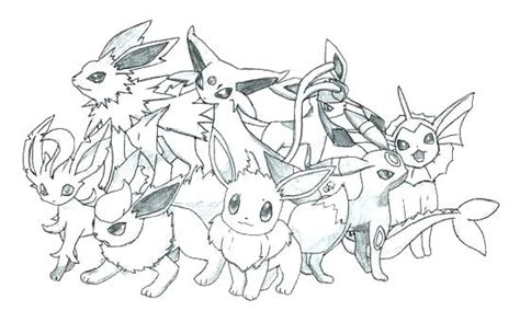 Get Pokemon Coloring Pages Eeveelutions Background Colorist