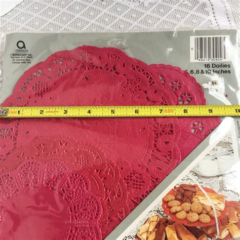 Vintage Red Paper Doilies Amscan Red Paper Lace Doily Set Of Etsy