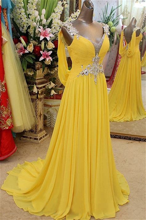 affordable yellow spaghetti strap open back prom dresses sleeveless ap ballbella