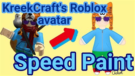 Drawing Roblox Avatars Kreekcraft Speed Paint Ibis Paint X Youtube
