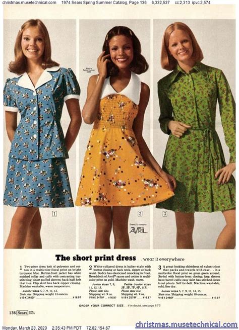 Explore The 1974 Sears Spring Summer Catalog
