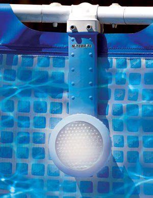 An above ground swimming pool can be dreamy, too. Lights for Above-ground swimming pools - Pool Lights from In The Swim | Pool light, Above ground ...