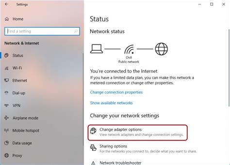 Check The Ethernet Or Wifi Adapter Speed In Windows 10