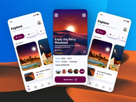 Travel App V5 Travel App Ui Design Concept Hotel Booking App By