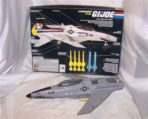 Gi Joe Conquest X 30 Jet Plane W Box Hasbro 1986