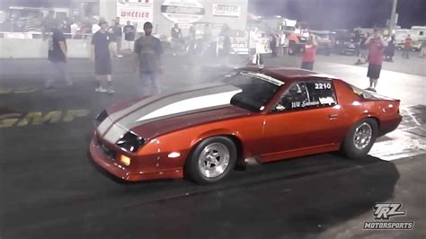 Will Stevensons 3rd Gen Camaro Making A Pass In Outlaw Drag Radial At
