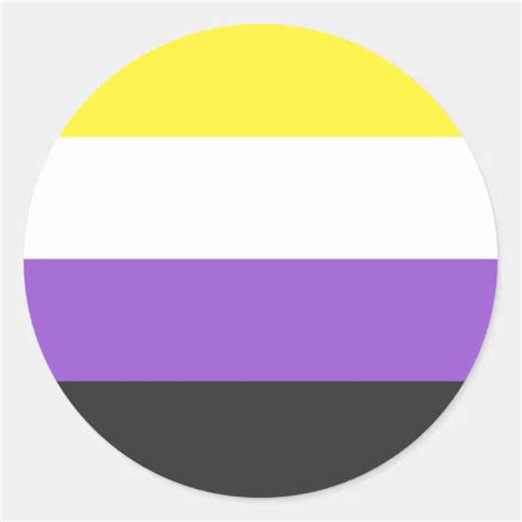 Nonbinaryenby Pride Flag Classic Round Sticker Zazzle