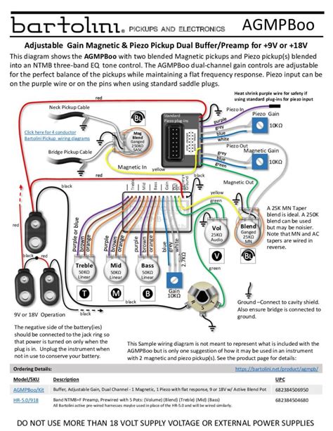 wiring diagrams bartolini pickups and electronics