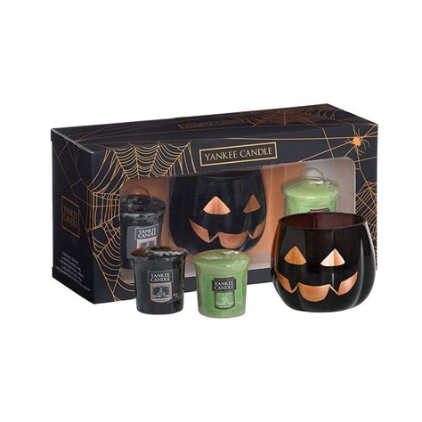 Yankee Candle Official Halloween Pumpkin Head Votive Holder Box Set