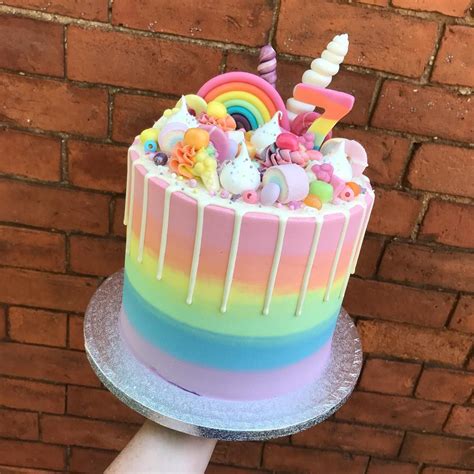 Three Bears Bakery On Instagram A Super Colourful Rainbow And Unicorn