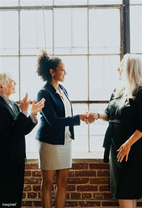 Download Premium Image Of Handshake In A Business Meeting