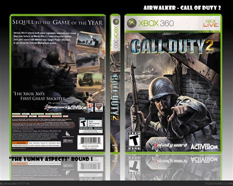 Call Of Duty 2 Xbox 360 Box Art Cover By Airwalker