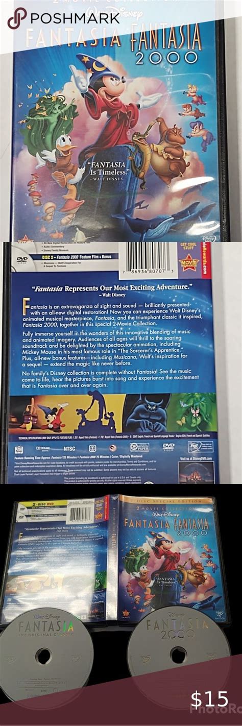 Fantasia Fantasia 2000 Dvd 2010 2 Disc Set Special Edition