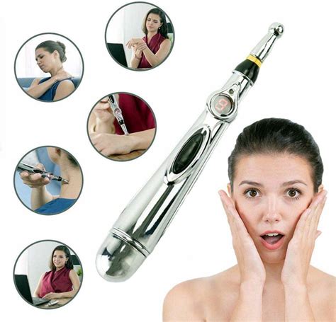 Electric Acupuncture Point Body Massager Pen Pain Relief Laser Therapy Electronic Meridian