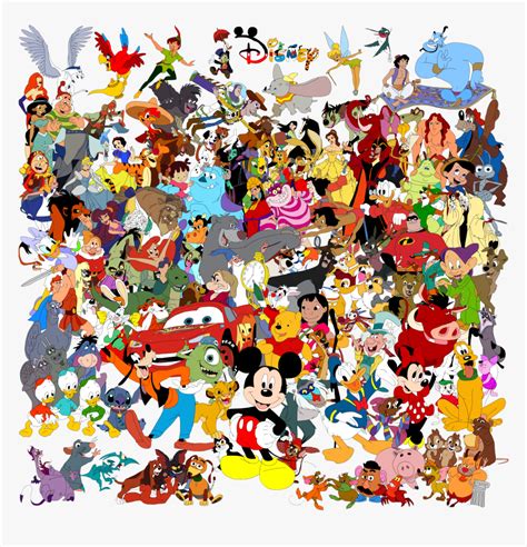 Drawing The Walt Disney Company Character Collage Art