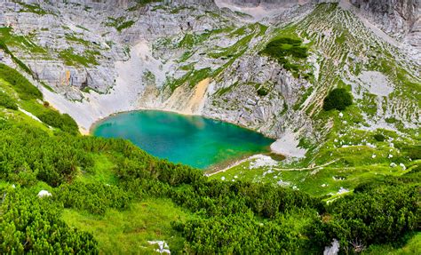Landet gränsar till italien, österrike, ungern och kroatien. Hintergrundbilder Slowenien Bovec Natur See