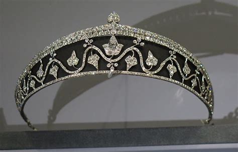 Cartier Ivy Leaf Blackened Steel And Diamond Tiara Royal Jewels