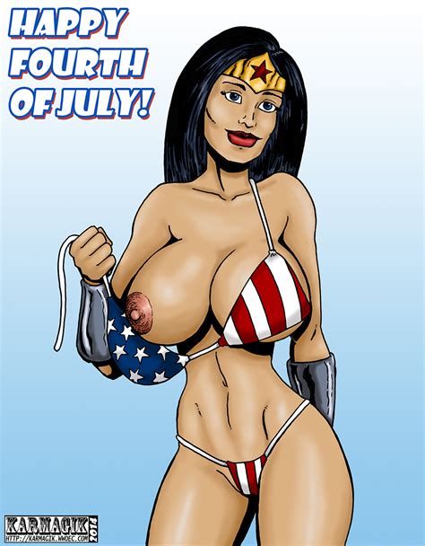 Wonder Woman July 4th By Karmagik Hentai Foundry