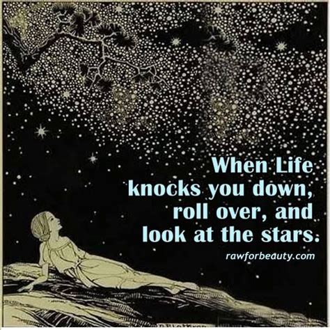 When Life Knocks You Down Roll Over And Look At The Stars Look At