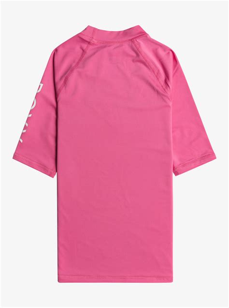 Girls 7 16 Wholehearted Upf 50 Short Sleeve Rashguard Shocking Pink
