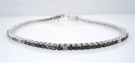 Tennisarmband mit schwarzen und weißen Diamanten von 3 ct Catawiki