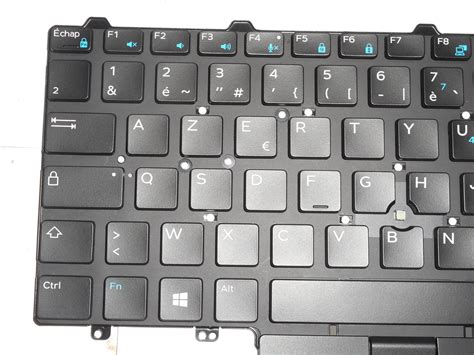 Oem Dell Latitude 54907490 Backlit Laptop Keyboard French English B02